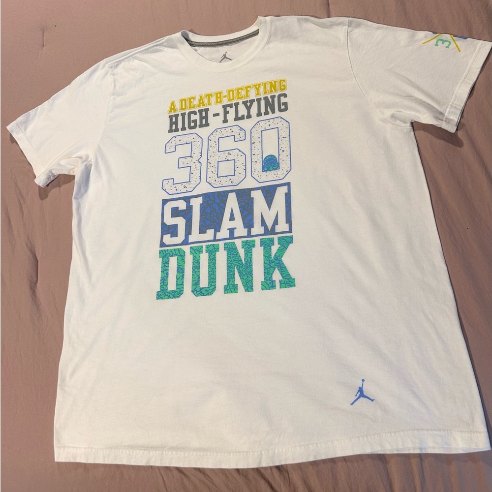 VINTAGE JORDAN SPIKE LEE HIGH-FLYING 360 SLAM DUNK 2XL MENS TSHIRT